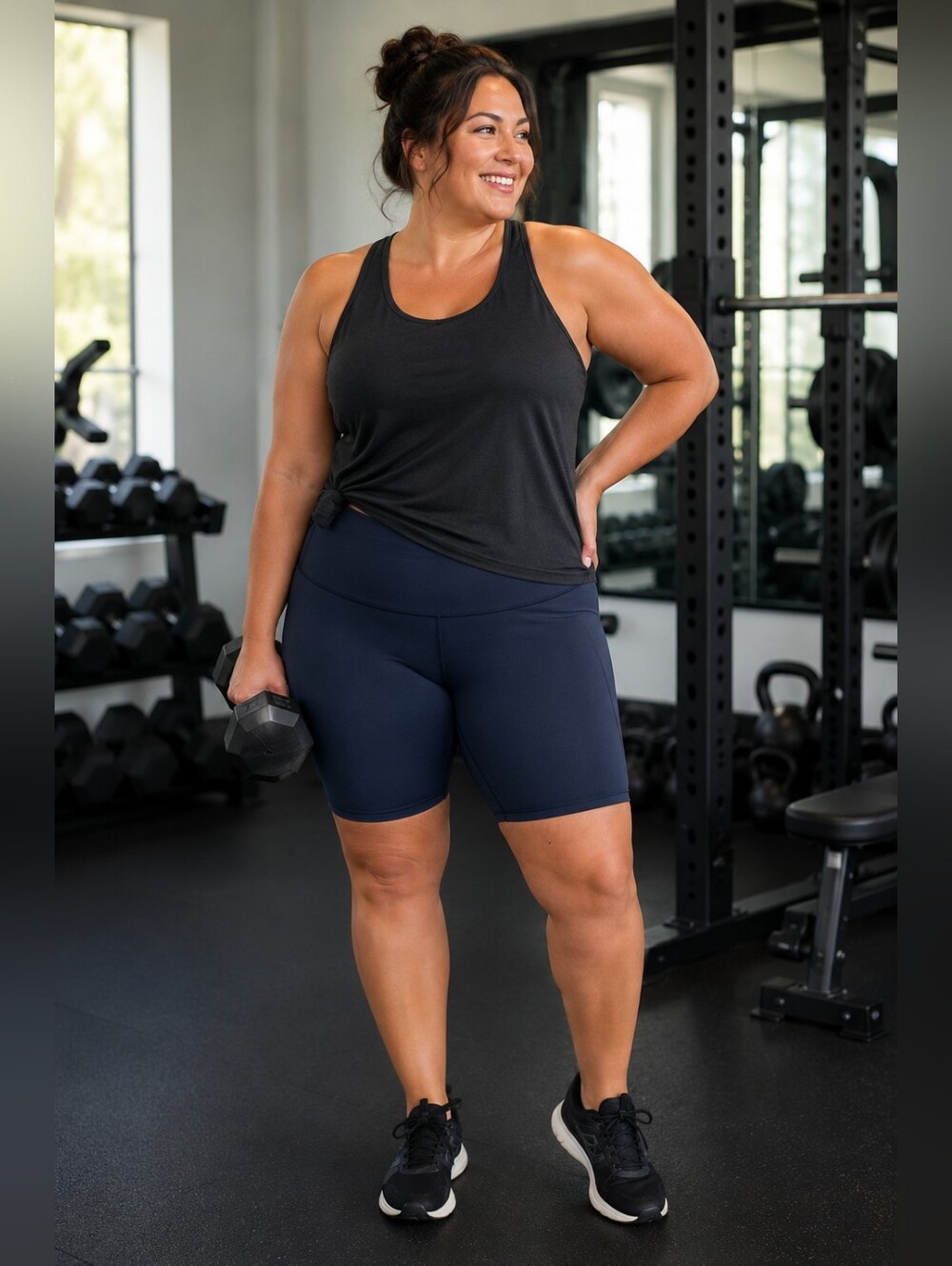Old Navy Go-Dry High-waisted PowerSoft 6" Navy Biker Shorts Workout Women's 3X